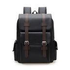 Mochila vintage de cuero con cuero sintetico de gran capacidad, diseño elegante y funcional, ideal para uso diario.