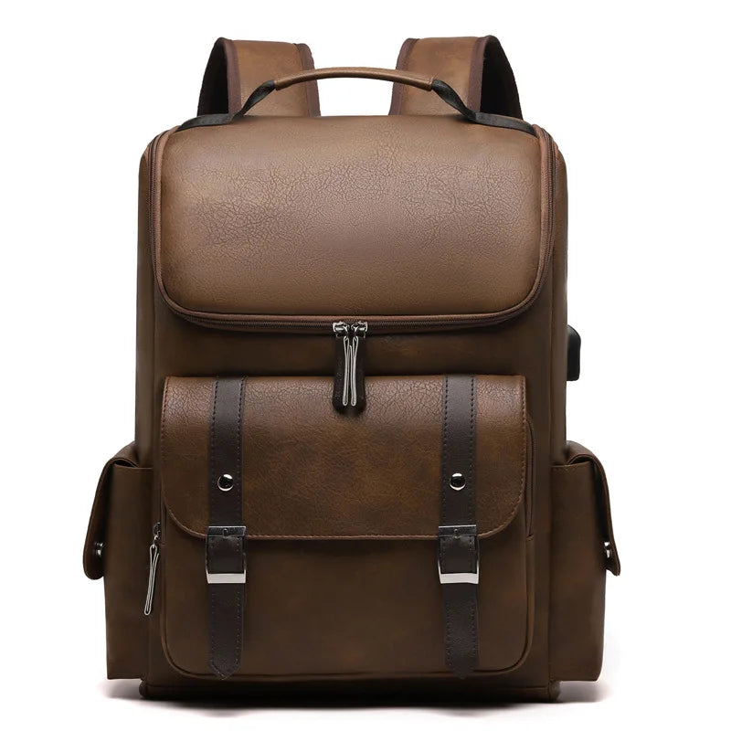 Mochila Vintage de Cuero Sintético