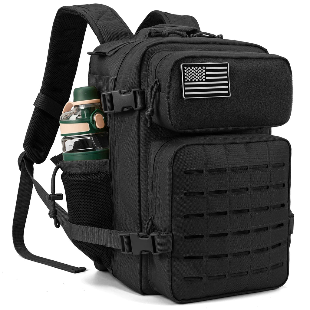 Mochila Táctica 25L – Ligera con Porta Botella para campo y  Outdoor