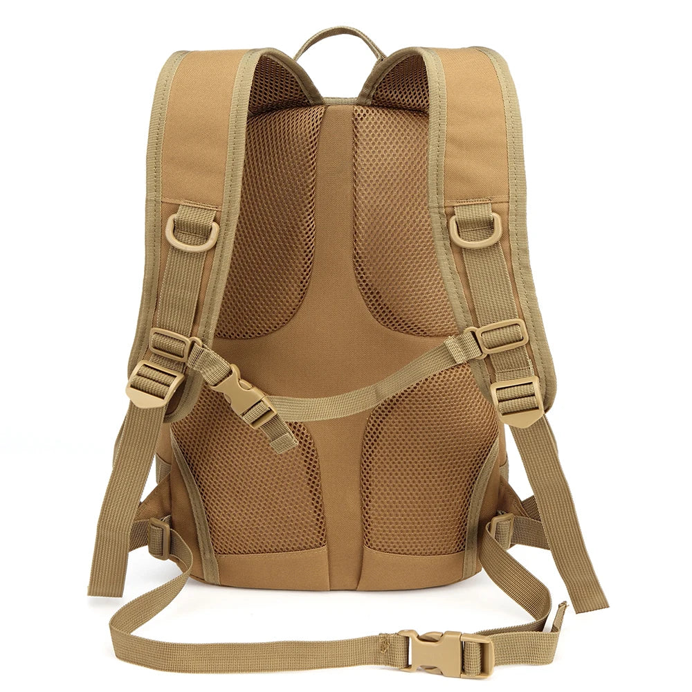 Mochila de senderismo de gran capacidad (43 × 27 × 13 cm), fabricada en tejido resistente y duradero