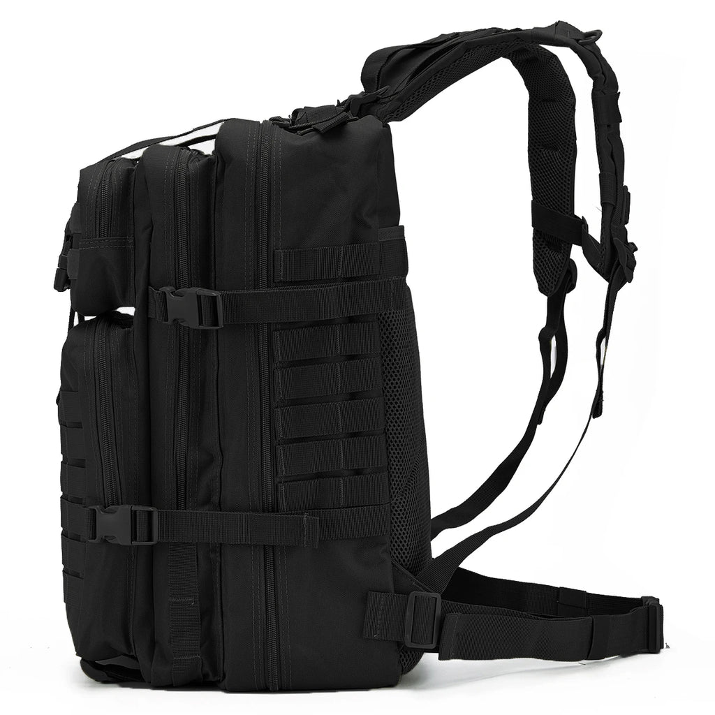 Mochila Táctica 50L Negra –  Viajes, Supervivencia