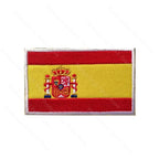 Parche bordado 3D de España, parte de los parches de banderas con velcro, ideal para personalizar prendas.
