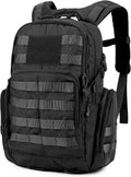 Mochila táctica 30L en material resistente y impermeable, con sistema molle para personalizar. Ligera y duradera, perfecta para camping