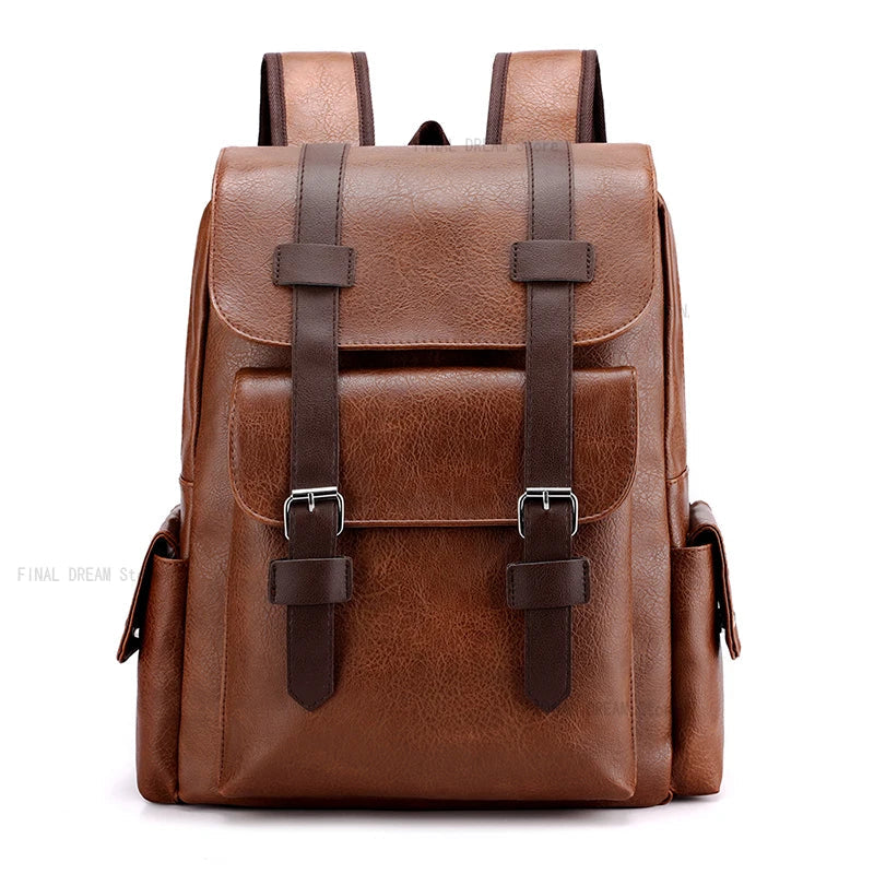 Mochila Vintage de Cuero Sintético