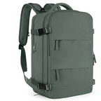 Mochila de viaje grande para hombre, aprobada para avión, impermeable y con compartimento para portátil y sistema antirrobo