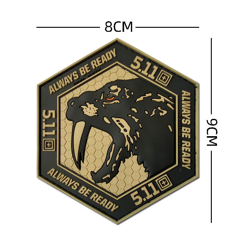 Parche 3D PVC Táctico con Velcro
